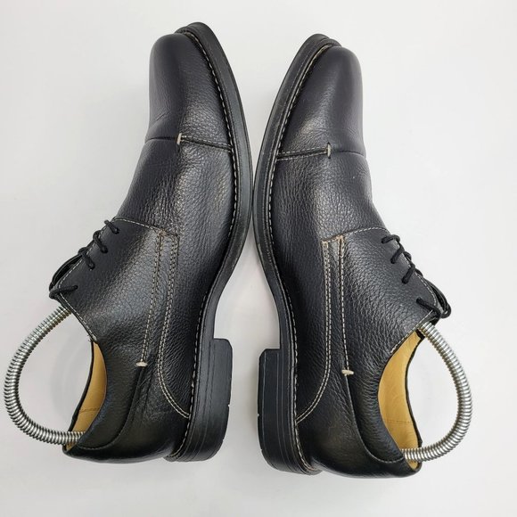 Belvedere Studio Florence Cap Toe Men's Dress Shoes Black US Size 10D - Picture 6 of 8